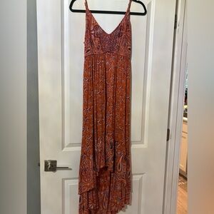 Angie Orange Maxi Dress Vibrant and Elegant